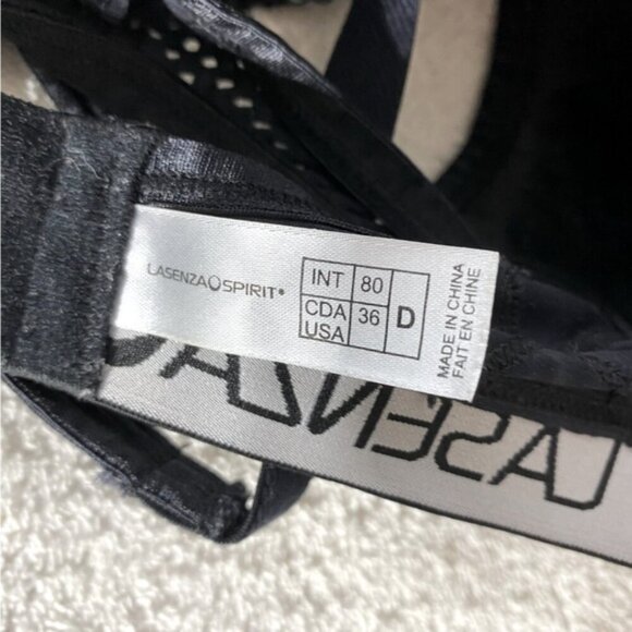 5/$25 La Senza Spirit Black Activewear Sports Bra 36D - Picture 7 of 12